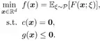 Deterministically Constrained Stochastic Optimization